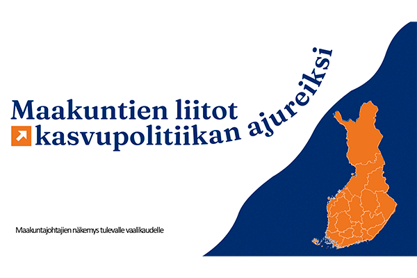 Taloudellisen kasvun haaste on Suomen lähivuosien keskeisin ratkaistava kysymys. Manner-Suomen 18 maakunnan maakuntajohtajat ovat julkaisseet näkemyksensä ”Maakuntien liitot kasvupolitiikan ajureiksi” seuraavalle vaalikaudelle.